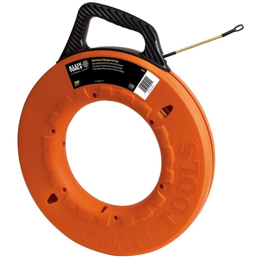 Klein 56056 Multi-Groove Fiberglass Fish Tape 200-Foot