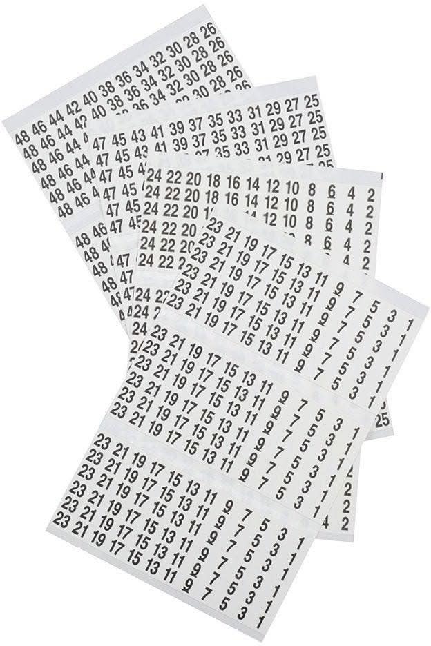 Klein 56250 Wire Marker Book, 1-48
