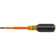 Klein 601-4-INS Insulated 3/16" Cabinet-Tip  4" Round-Shank Screwdriver
