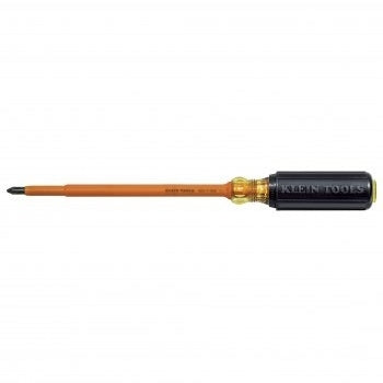 Klein 6037INS Insulated #2 Phillips-Tip - 7'' (178 mm) Round-Shank Screwdriver
