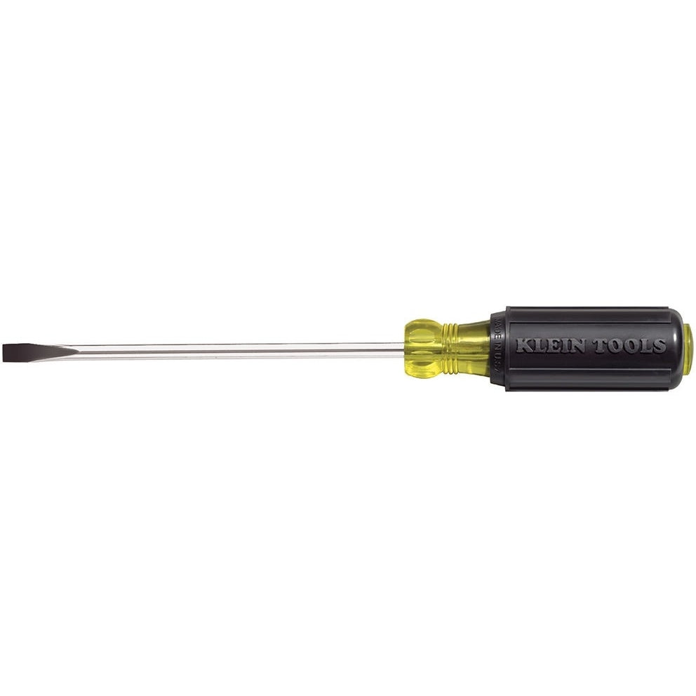 Klein 605-6 1/4" Cabinet-Tip Screwdriver 6" Heavy-Duty Round-Shank