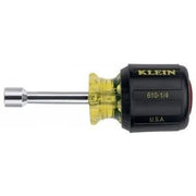Klein 610-1/4 1/4" Cushion-Grip Stubby Nut Driver - 1-1/2"-Shank