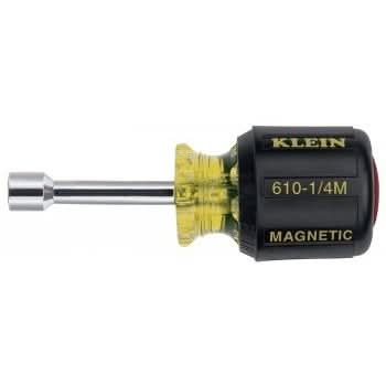 Klein 610-1/4M 1/4" Magnetic Tip Nut Driver  1-1/2" Hollow Shank
