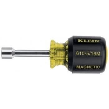 Klein 610-5/16M 5/16" Magnetic Tip Nut Driver  1-1/2" Hollow Shank
