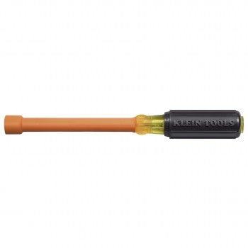 Klein 646-9/16-INS Insulated Cushion-Grip, 9/16" Hollow-Shaft Nut Driver 6" Shank