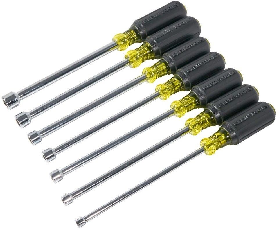 Klein 647 Nut Driver Set, 6-Inch Shafts, 7-Piece
