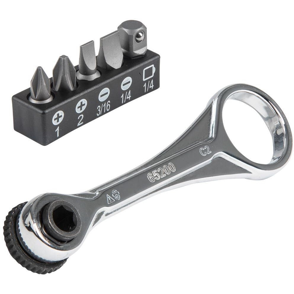 Klein 65200 Slim-Profile Mini Ratchet Set, 5-Piece