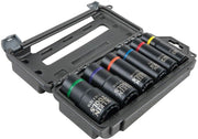 Klein 66010 2-In-1 Impact Socket Set, 12-Point, 6-Piece