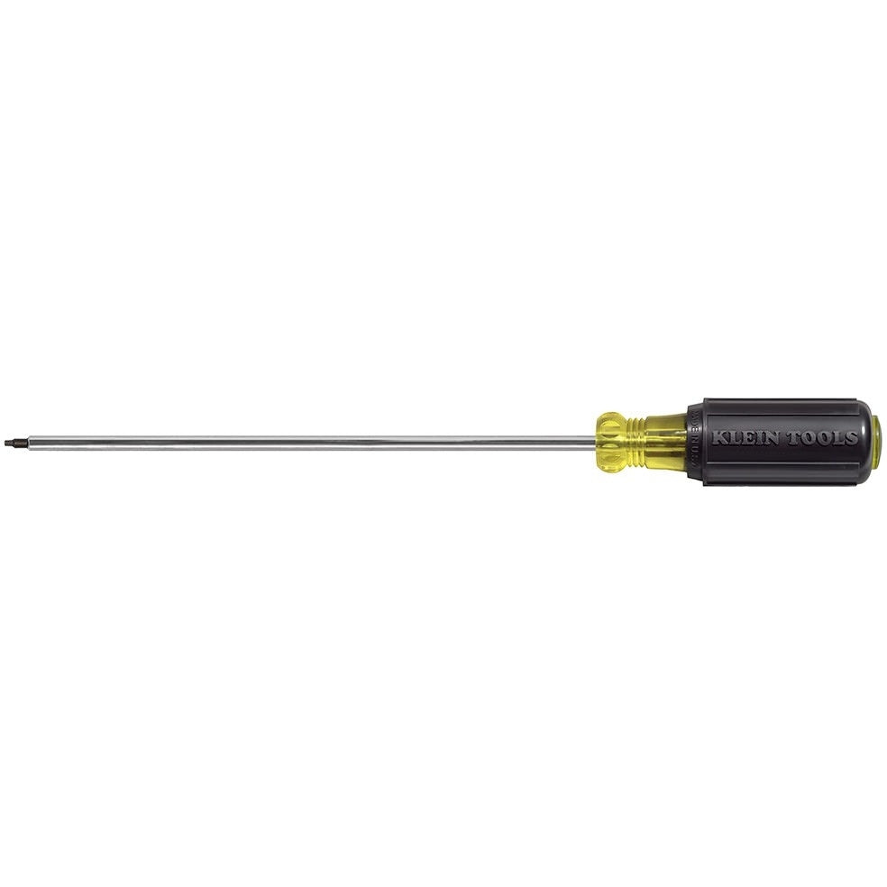 Klein 665 #1 Square-Recess Tip Screwdriver  8" Round-Shank