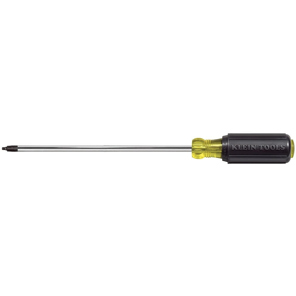 Klein 666 #2 Square-Recess Tip Screwdriver  8" Round-Shank