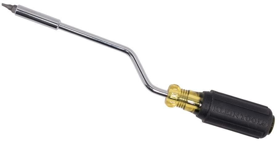 Klein 67100 Multi-Bit Screwdriver, 2-in-1 Rapi-Drive Phillips and Slotted Bits