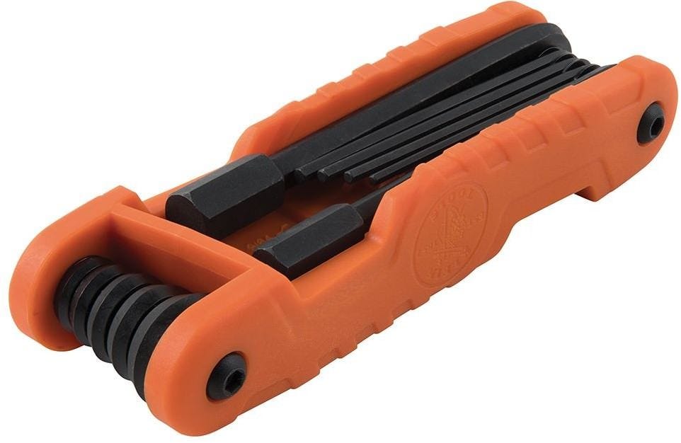 Klein 70550 Pro Folding Hex Key Set, 11 Fractional Inch-Sized Keys