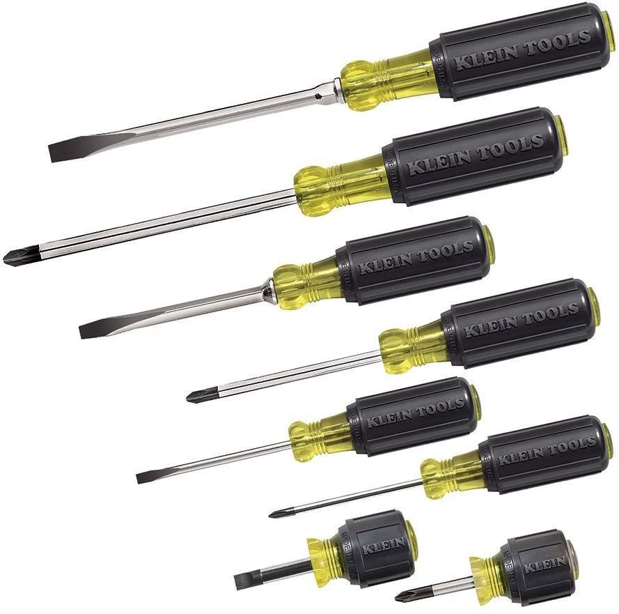 Klein 85078 Screwdriver Set, Multi-Application, 8-Piece