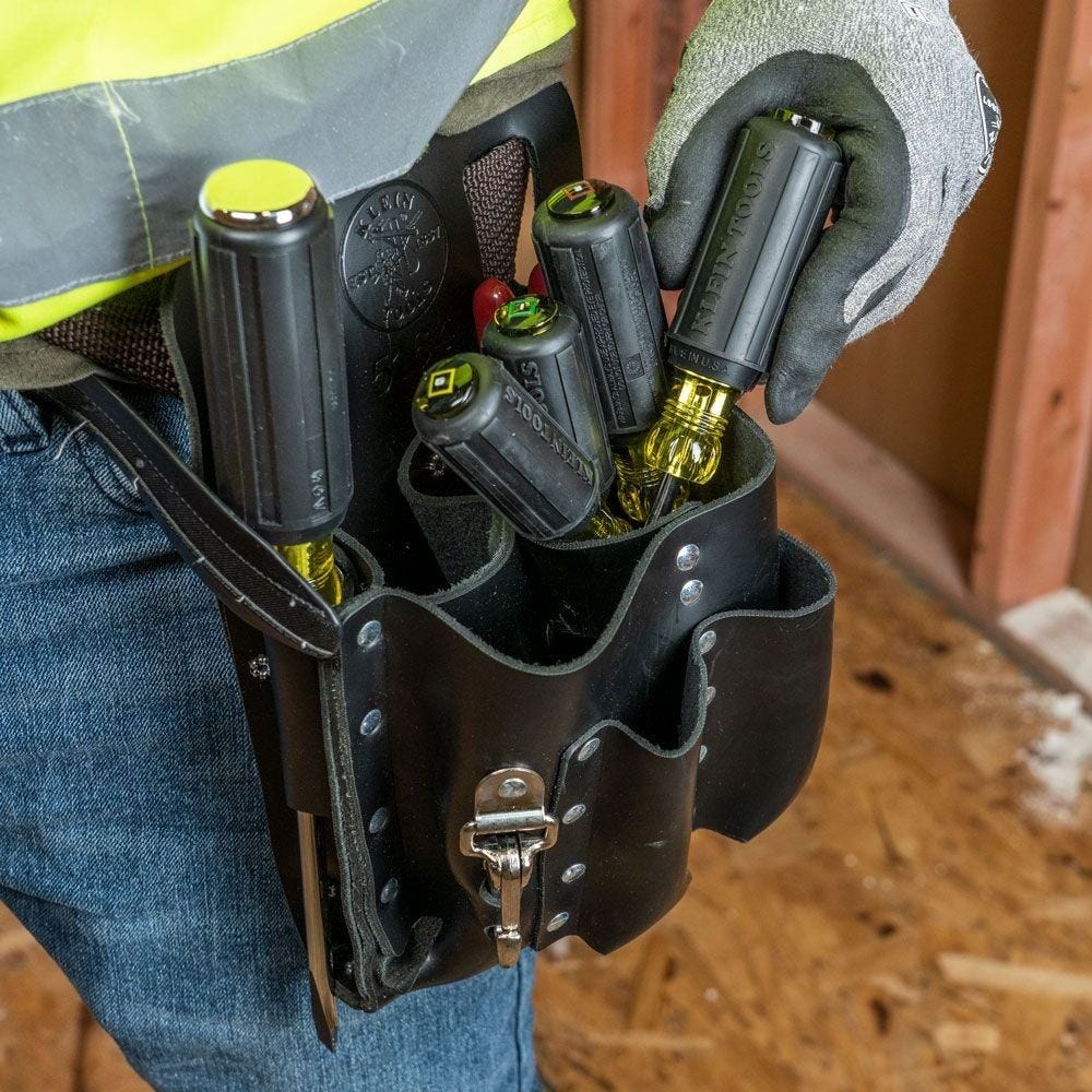 Klein 85664 Screwdriver Set, Square Recess, 4-Piece