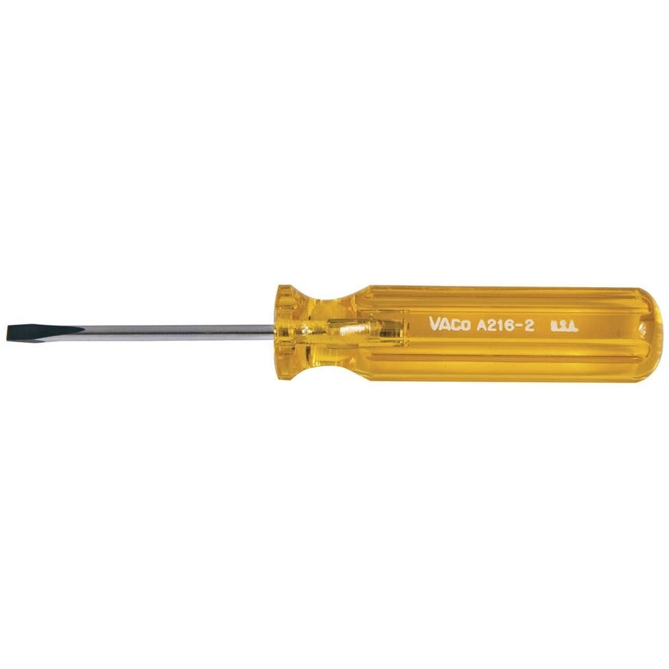 Klein A216-2 1/8" Cabinet-Tip Screwdriver - 2" Round-Shank
