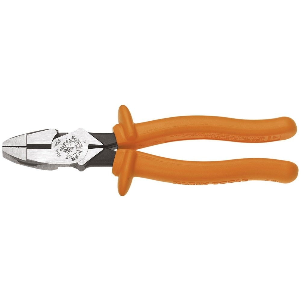 Klein D2000-9NE-INS 9" Insulated High-Leverage Side-Cutting Pliers 2000 Series