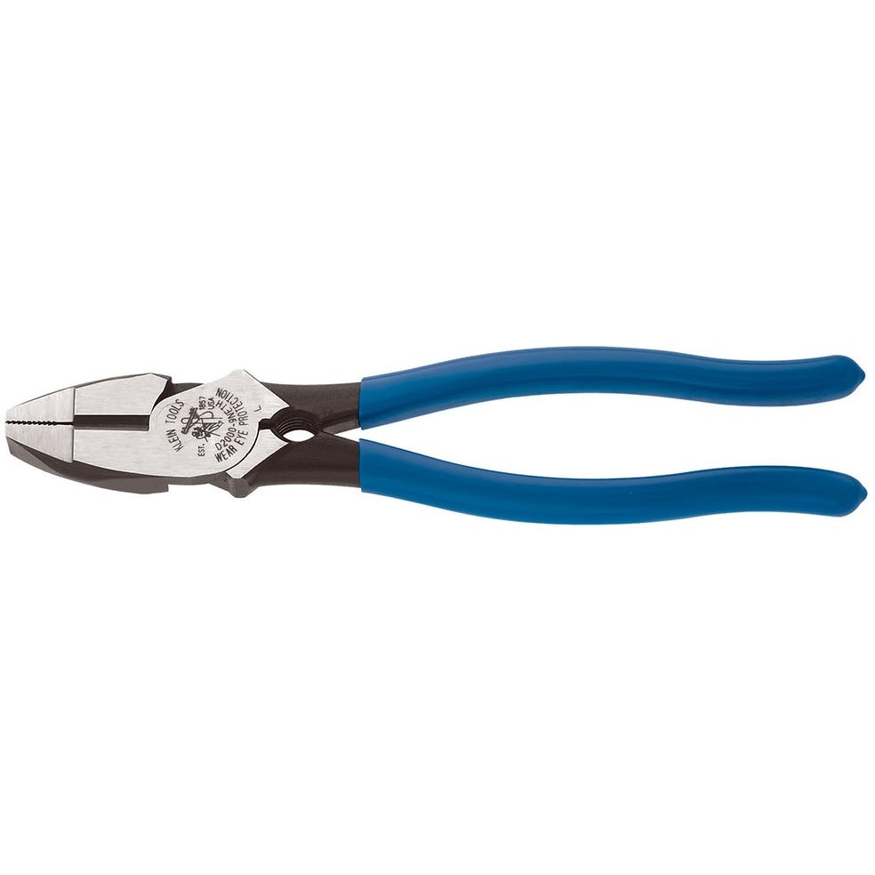 Klein D2000-9NETH 9" High-Leverage Side-Cutting Pliers - Lineman's Bolt-Thread Holding