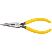 Klein D203-6 6" Standard Long-Nose Pliers - Side-Cutting