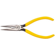 Klein D203-6C 6" Standard Long-Nose Pliers - Side-Cutting with Spring