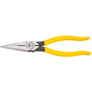 Klein D203-8 8" Heavy-Duty Long-Nose Pliers - Side-Cutting
