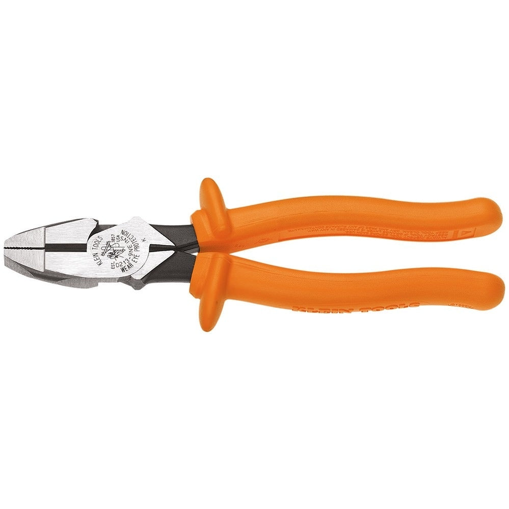 Klein D213-9NE-INS 9" Insulated High-Leverage Side-Cutting Pliers