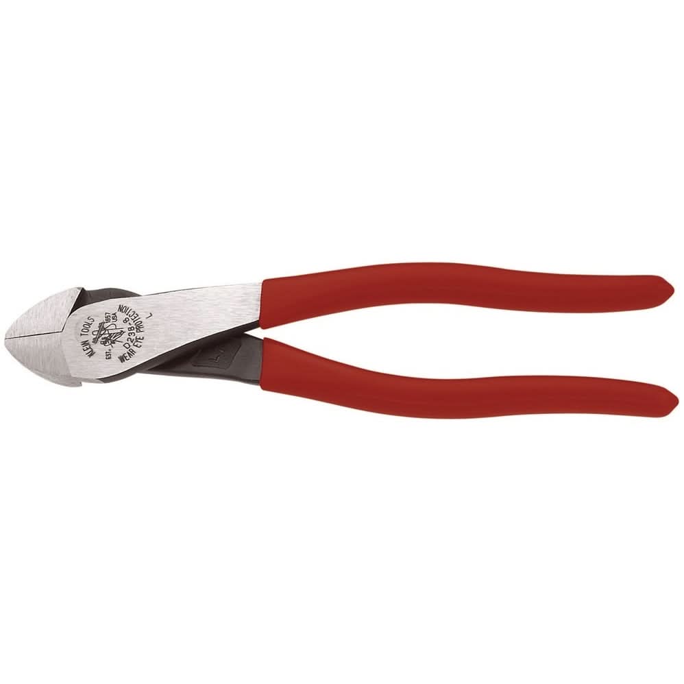 Klein D238-8 8" High-Leverage Diagonal-Cutting Pliers - Angled Head