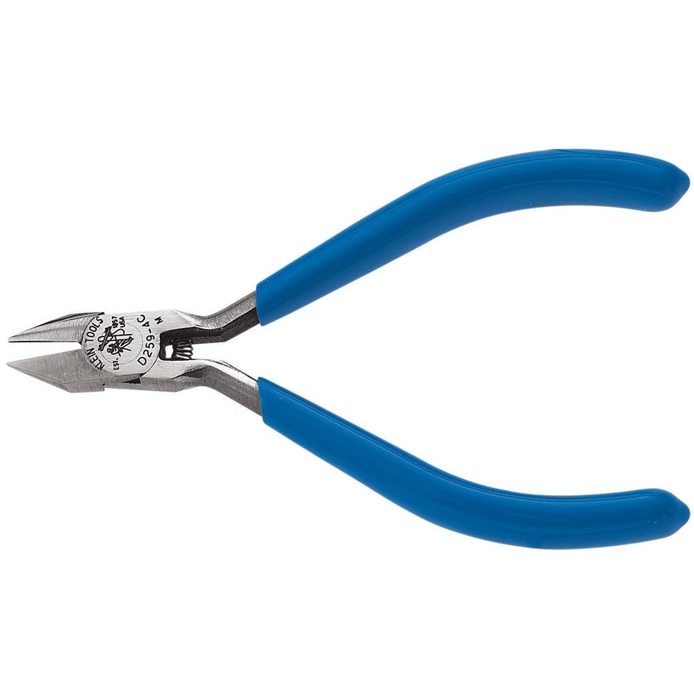 Klein D259-4C 4" Midget Diagonal-Cutting Pliers - Pointed Nose, Extra Narrow Jaws