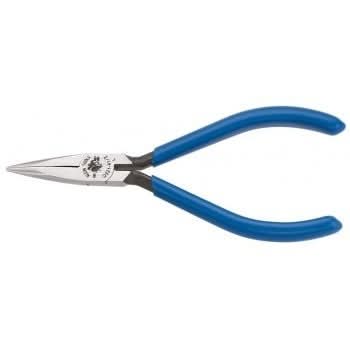 Klein D321-41/2C 4" Midget Long-Nose Pliers - Slim Nose with Spring