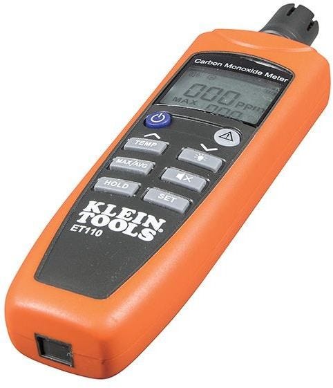 Klein ET110 Carbon Monoxide Detector with Carry Pouch and Batteries