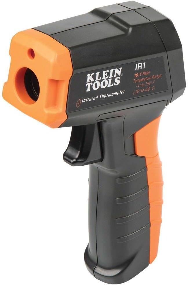 Klein IR1 Infrared Digital Thermometer with Targeting Laser, 10:1
