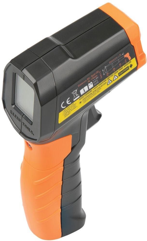Klein IR1 Infrared Digital Thermometer with Targeting Laser, 10:1