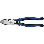 Klein J2000-9NECR 9" Journeyman High-Leverage Side-Cutting Pliers - Connector Crimping