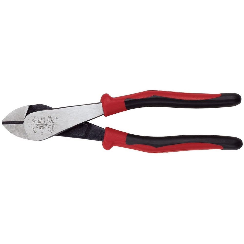 Klein J248-8 8" Journeyman High-Leverage Diagonal-Cutting Pliers - Angled Head