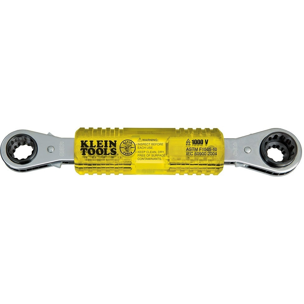 Klein KT223X4-INS Lineman's Insulating 4-in-1 Box Wrench