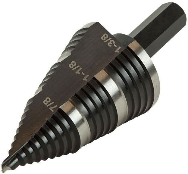 Klein KTSB15 Step Drill Bit #15 Double Fluted 7/8 to 1-3/8-Inch