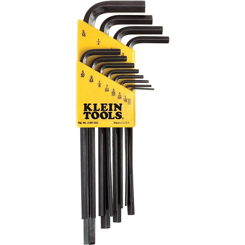 Klein LLK12 12-Piece L-Style Hex-Key Caddy Set - Inch