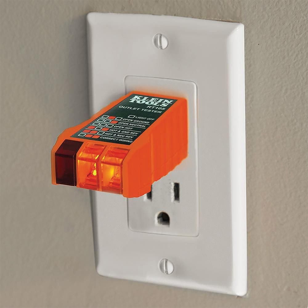 Klein NCVT2PKIT Dual Range Non-Contact Voltage Tester with Receptacle Tester