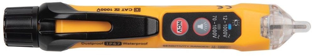 Klein NCVT3P Dual Range Non-Contact Voltage Tester with Flashlight, 12 - 1000V AC