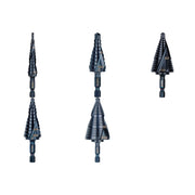 Klein Tools 5-Piece Quick-Release Double Spiral Fluted Step Drill Bit Set