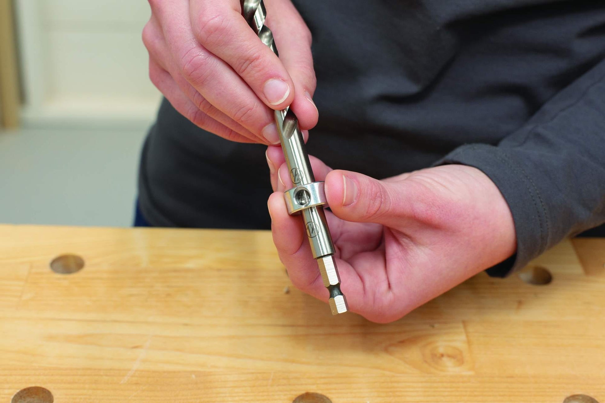 Kreg KPHA308 Easy-Set Drill Bit with Stop Collar