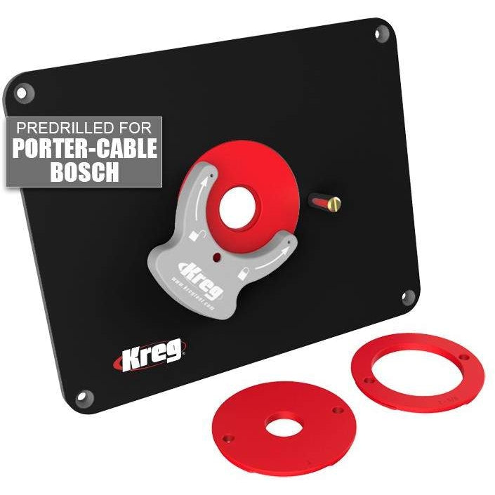 Kreg Tool PRS4036 Precision Router Table Insert Plate For Porter-Cable & Bosch