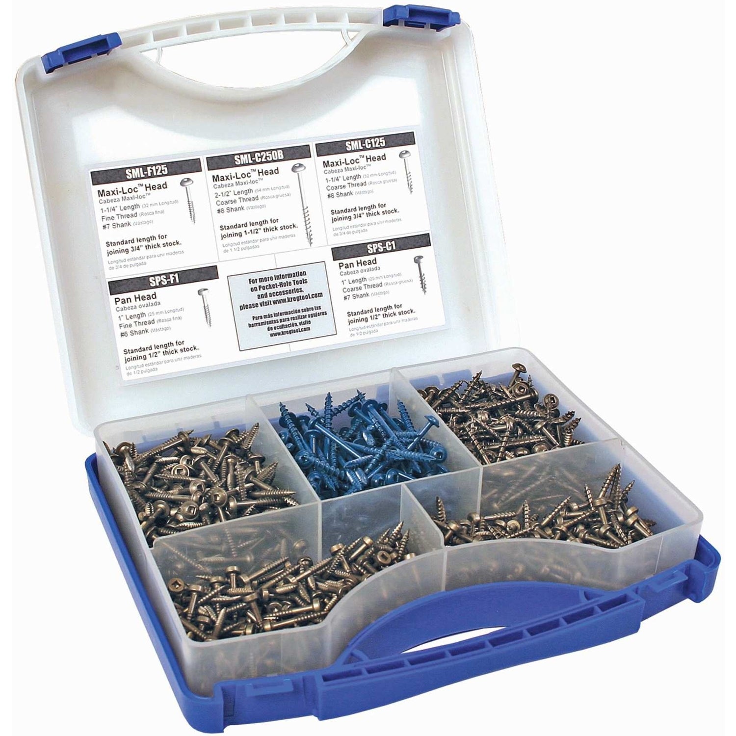 Kreg SK03 Pocket Hole Screw Project Kit, 675-Pack