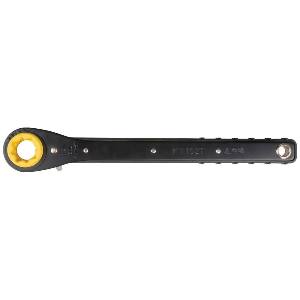Klein Tools KT152T 4-in-1 Lineman's Slim Ratcheting Wrench