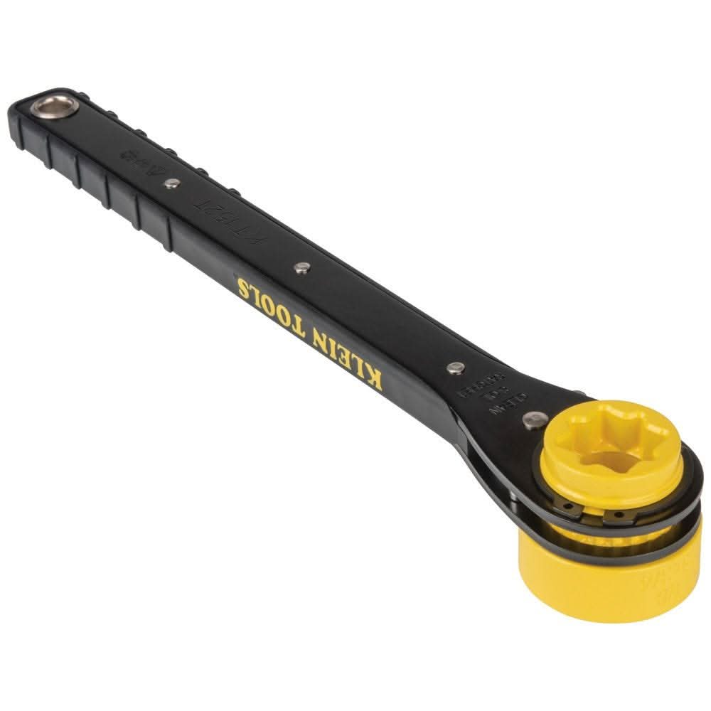 Klein Tools KT152T 4-in-1 Lineman's Slim Ratcheting Wrench