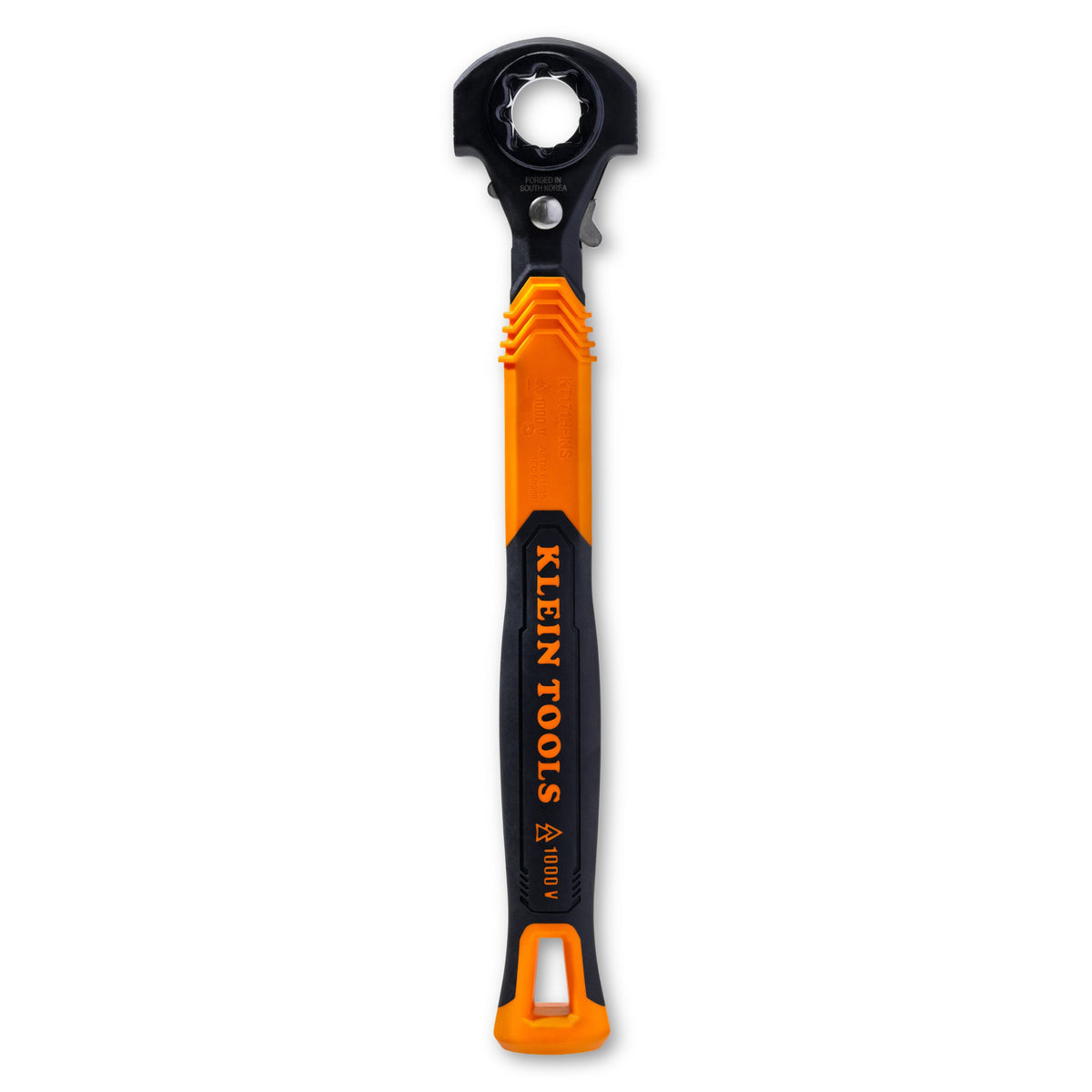 Klein Tools KT171HFINS 5-in-1 hammer facing insulated lineman wrench