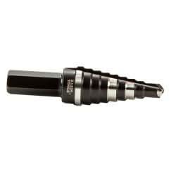 Klein Tools KTSB03 Step Drill Bit Double Fluted #3, 1/4 to 3/4-Inch