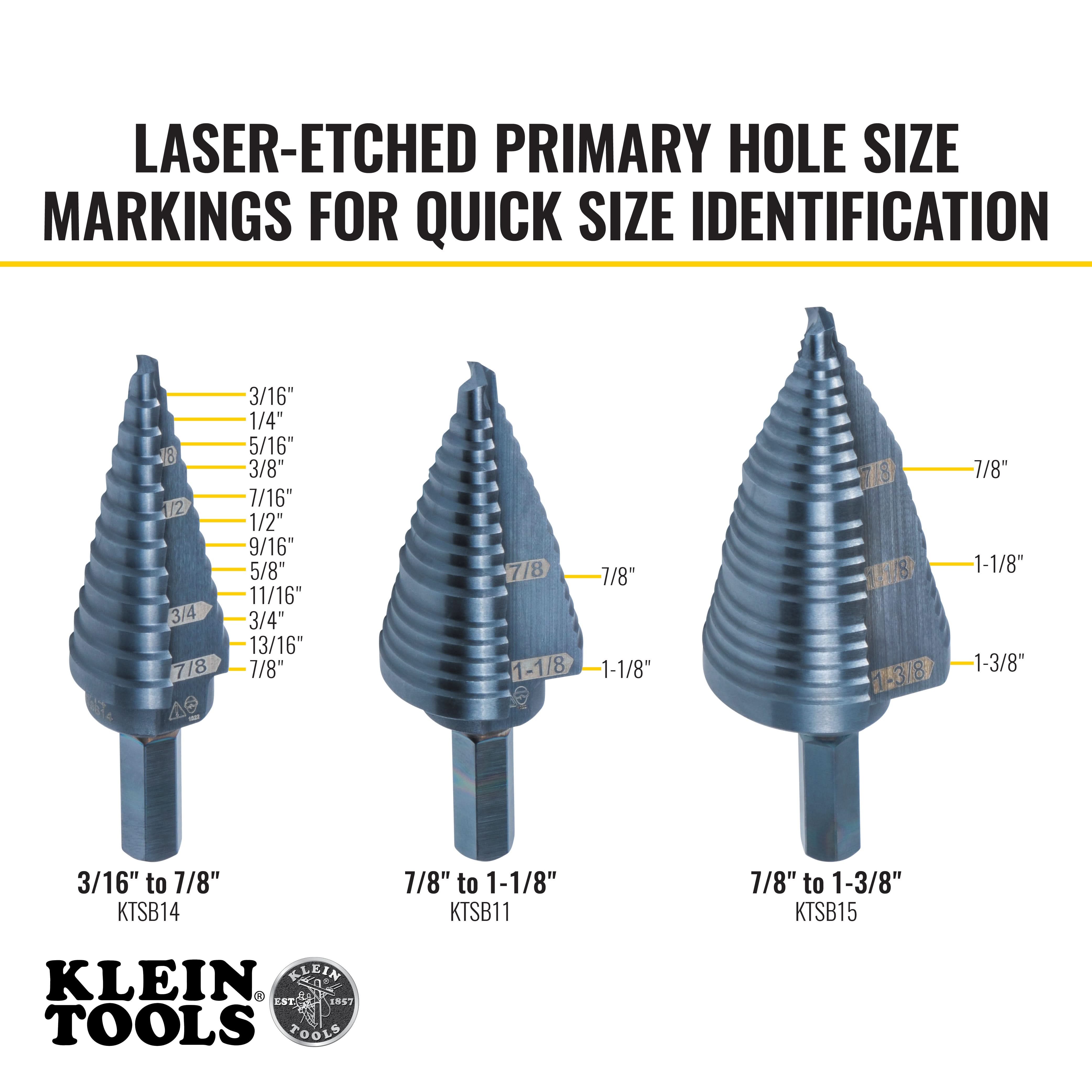 Klein Tools KTSBSPRO 3-Piece Premium Electrician's 3/8-in. Hex