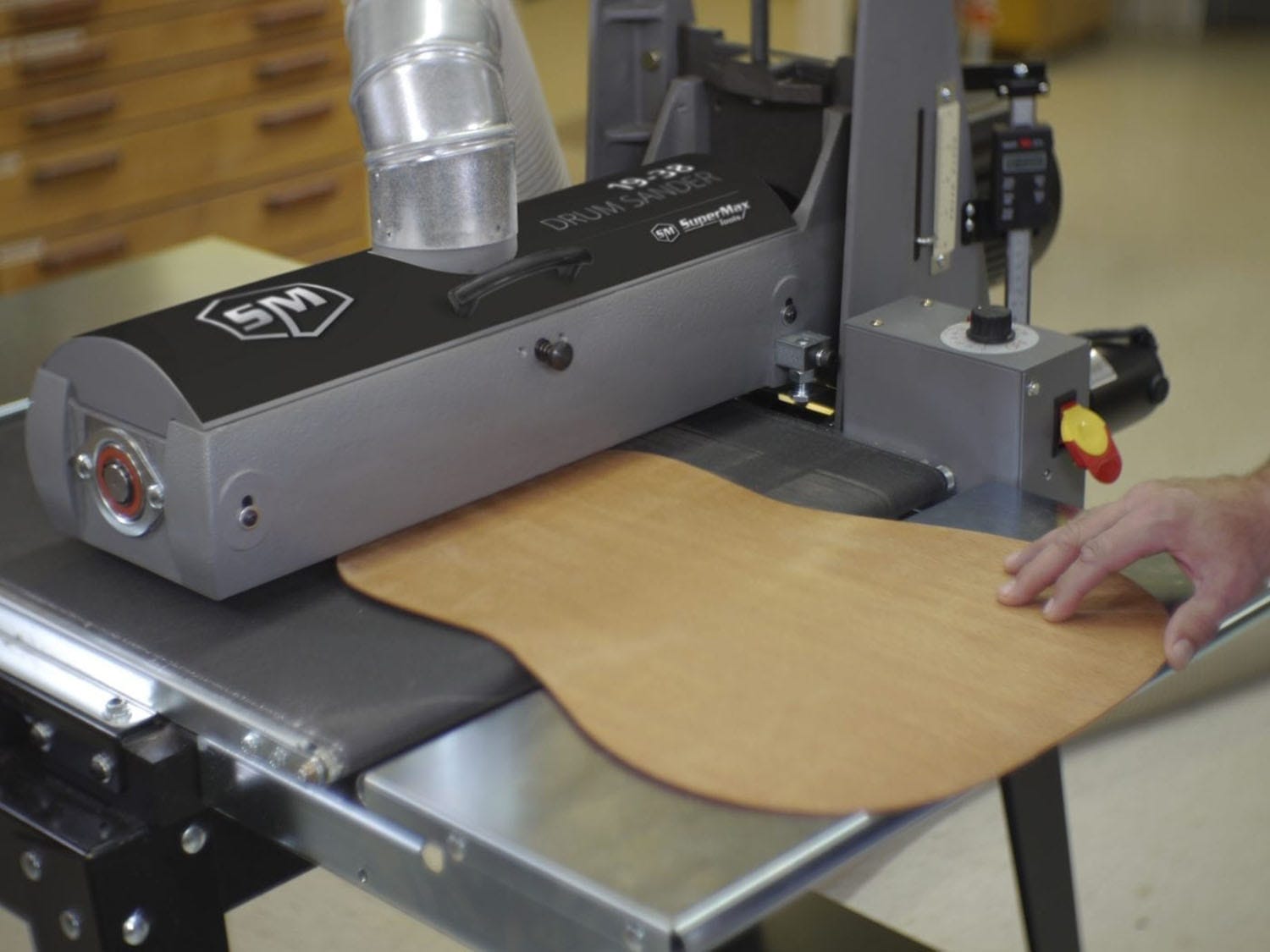 Supermax SUPMX-71938-D 19-38 Drum Sander with Open Stand