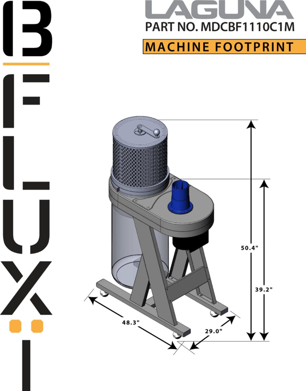 LAGUNA MDCBF1110C1M B|flux Dust Collector