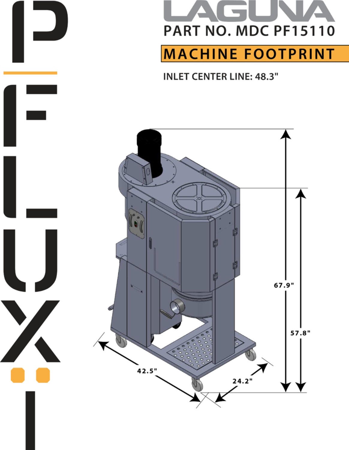 LAGUNA MDCPF15110 P|flux:1 Cyclone Premium Dust Collector